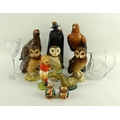A collection of Royal Doulton whisky decanters, for Whyte & Mackay, comprising Golden Eagle, Barn Ow... 