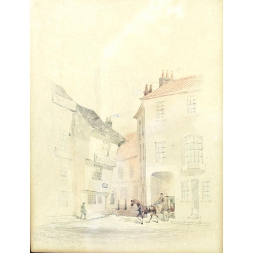 578 - H. Waterworth (British, 19th century): a set of three watercolours depicting various views of York, ... 