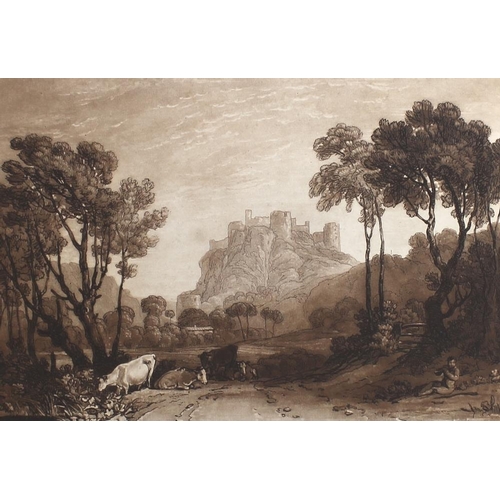 579 - J. M.W. Turner RA (British, 1755-1851): 'The Castle above the Meadows', an etching from his series o... 