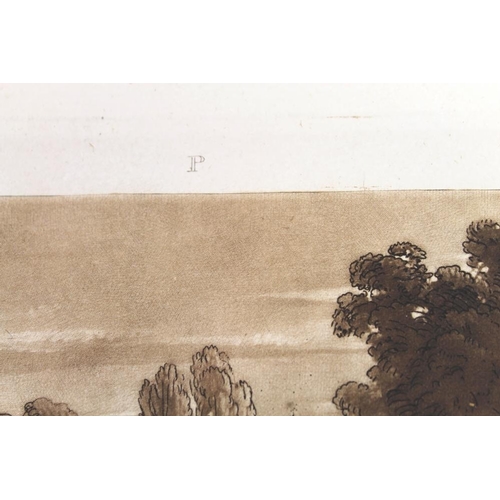 580 - J. M. W. Turner RA (British, 1755-1851): 'The Farmyard with the Cock', an etching from his series of... 