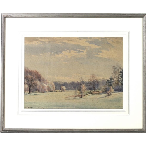 585 - M. Pothecary (British, 20th century): 'View from Woodside, Sevenoaks, April 1951', watercolour, sign... 