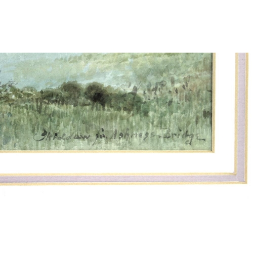 594 - H. M. Krause (early 20th century): a pair of Lake District watercolours, 'Derwent Water' and  'Skidd... 