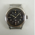 Two military wristwatches, comprising an International Watch Company stainless steel wristwatch, cir... 