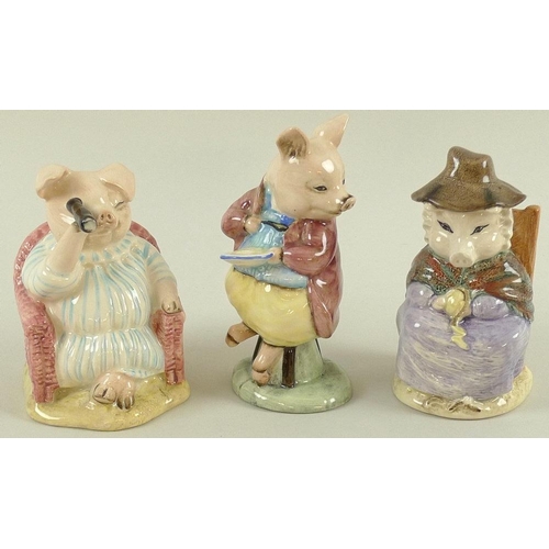 535 - A collection of Royal Albert Beatrix Potter figurines, comprising 'Pigling Bland', 'And this Pig had... 