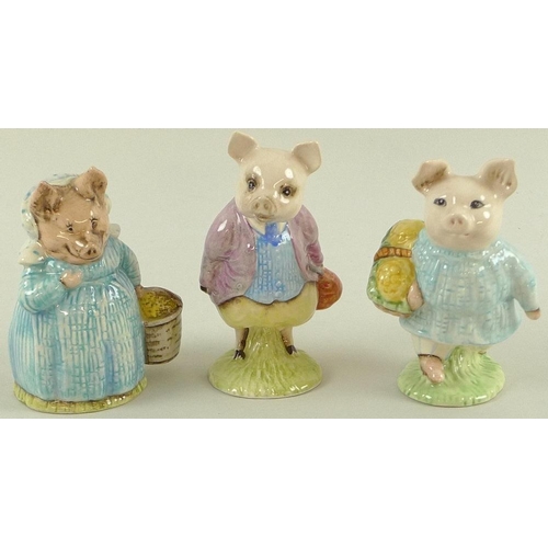 535 - A collection of Royal Albert Beatrix Potter figurines, comprising 'Pigling Bland', 'And this Pig had... 