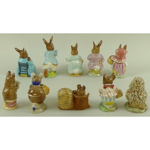 540 - A collection of Beswick Beatrix Potter figurines, comprising 'Hunca Munca', 'Cecily Parsley', 'Mrs T... 