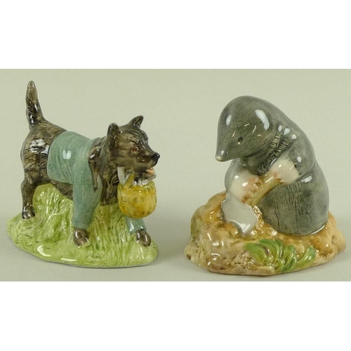 550 - A collection of Royal Albert Beatrix Potter figurines, comprising 'Mrs Tiggy Winkle Takes Tea', 'Joh... 