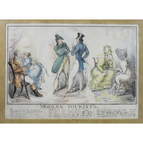 561 - After George Cruikshank (British, 1792-1878): 'A Curious Junto of Slandering Elves', 'The Cholic', a... 