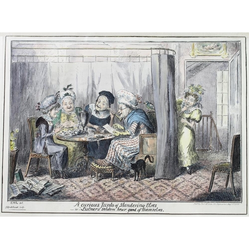 561 - After George Cruikshank (British, 1792-1878): 'A Curious Junto of Slandering Elves', 'The Cholic', a... 