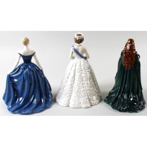 544 - A collection of Royal Worcester bone china figurines, modelled as ladies, comprising Secret Rendezvo... 