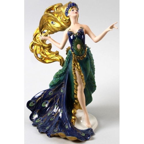 549 - A collection of Franklin Mint porcelain figurines, modelled as ladies, comprising Starlight in Plati... 