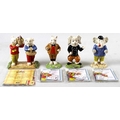 A collection of Royal Doulton Rupert Classics figurines, comprising Pong-Ping, RB34, Podgy Pig, RB35... 