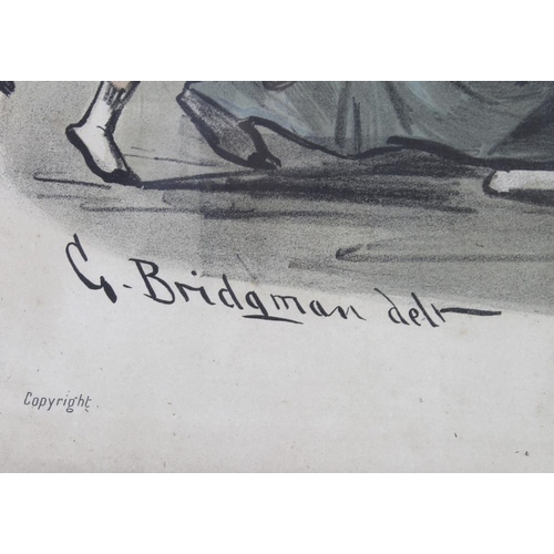 575 - After George Brandt Bridgman (American, 1865-1943): 'Triumph' and 'The Political Donkey Cart', a pai... 