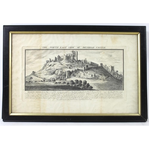 581 - After Samuel and Nathaniel Buck, a set of four 18th century engravings of Welsh Castles, two depicti... 