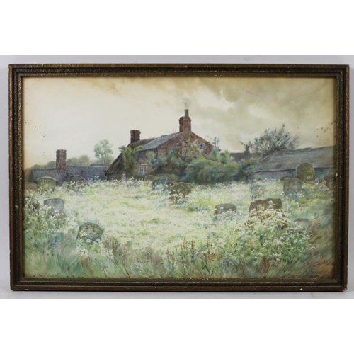 599 - H. J. Bateman (British, 20th century): The School House at Pattishall, Northamptonshire, depicting a... 