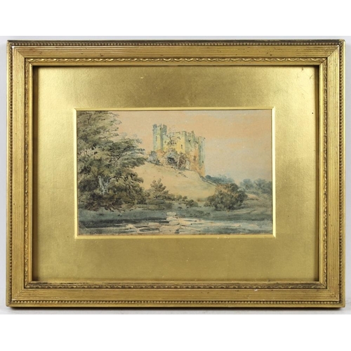 613 - Thomas Girtin (British, 1775-1802): Bothwell Castle, (South Lanarkshire, Scotland), watercolour, sig... 