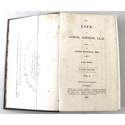 643 - James Boswell, The Life of Samuel Johnson LL. D. London, printed for George Walker, J Akerman et al,... 