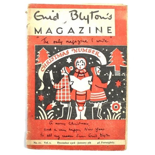 647 - Enid Blyton's magazine No 21, Vol 1 December 23 to January 5, 'The Christmas Number', together with ... 