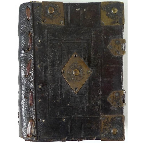 651 - An early 17th century English Bible, Geneva version, bound with the Apocrypha, and Robert F Herrey '... 