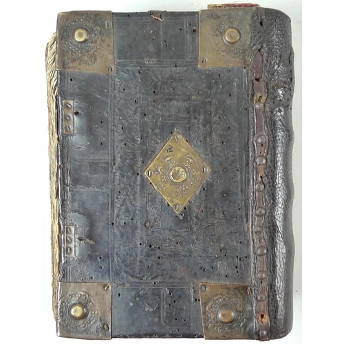 651 - An early 17th century English Bible, Geneva version, bound with the Apocrypha, and Robert F Herrey '... 