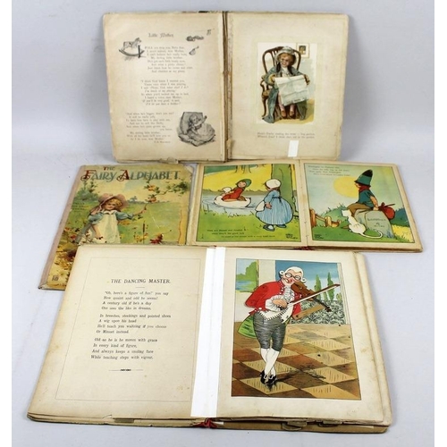 655 - A collection of 19th century children's books including Comic Actors by Lothar Meggendorfer, with mo... 