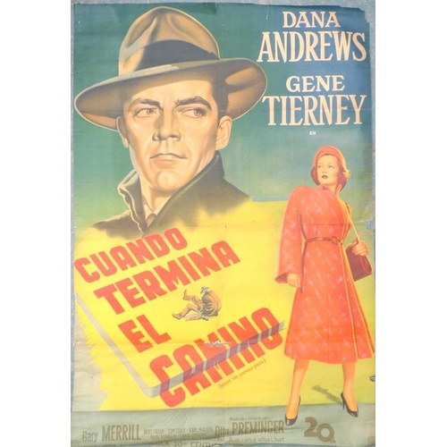 661 - A selection of original film posters, mid 20th century, comprising El Viaje featuring Sophia Loren a... 