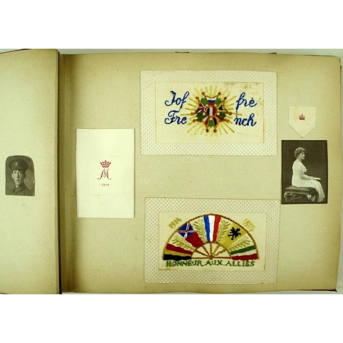 679 - Two early 20th century postcard and photograph albums, including various postcards dating from the E... 