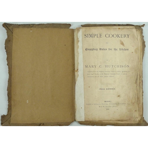 680 - Victorian and Edwardian hand written cookery recipes and useful hints collected by F. S. Orlebar, Si... 