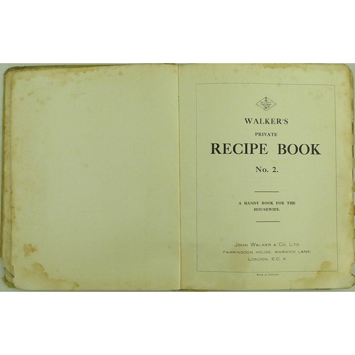 680 - Victorian and Edwardian hand written cookery recipes and useful hints collected by F. S. Orlebar, Si... 