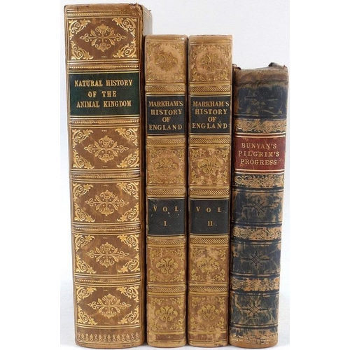 684 - A collection of books including Markham's History of England vols I and II, London 1827., Natural Hi... 