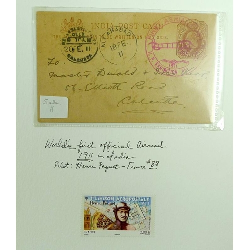 695 - The Collection of Donald B. Holmes: A collection of early aviation memorabilia and postal history, i... 