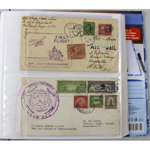 696 - The Collection of Donald B. Holmes: A collection of early aviation and postal Air Mail service stamp... 