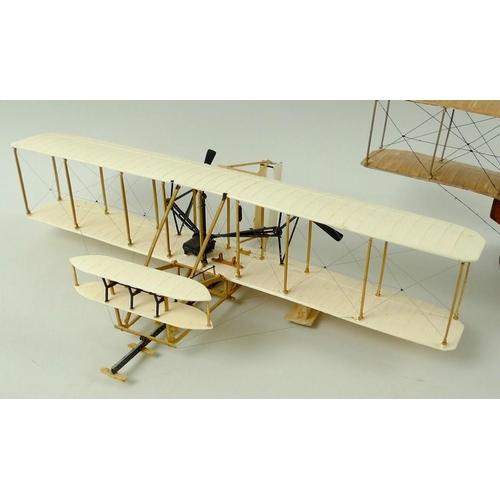 697 - The Collection of Donald B. Holmes: Three hand built plastic models of the Wright Brothers 'Flyer' a... 