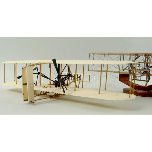 697 - The Collection of Donald B. Holmes: Three hand built plastic models of the Wright Brothers 'Flyer' a... 