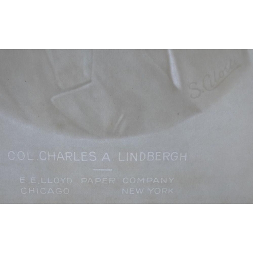 698 - The Collection of Donald B. Holmes: An unusual large 'watermark' paper portrait of Col. Charles A. L... 