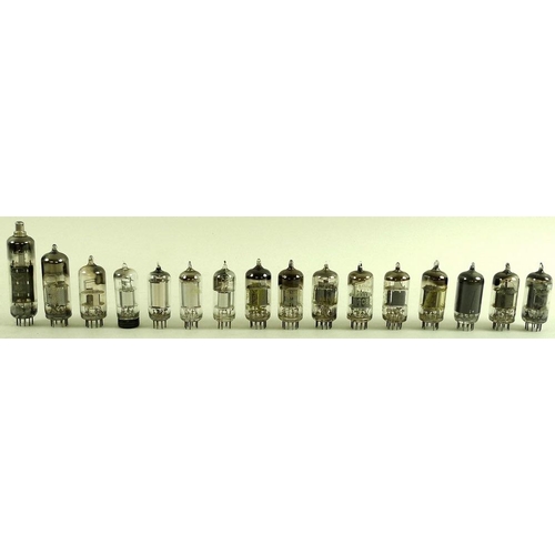 715 - Electronic valves, triodes, double diode pentodes, Rectifiers, Brimar  thermionic valve, five Tungst... 