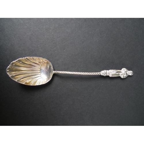 808 - A collection of 18th century and later silver including a Victorian Irish silver fiddle pattern teas... 