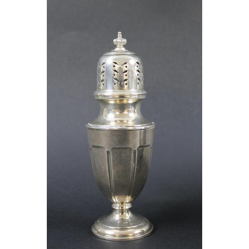 819 - A silver Guernsey creamer of conventional form with rattan wrapped handle, Birmingham 1929, Walker a... 