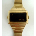An Omega Time Computer 2 (TC2) gentleman's wristwatch, circa 1975, gold plated stainless steel cased... 