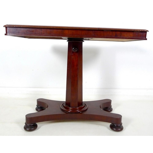 975 - A Victorian mahogany reading table, with adjustable height and twin adjustable height book rests, th... 