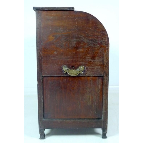 996 - A Regency mahogany military campaign desk, circa 1820, with drum top opening to reveal a fitted inte... 