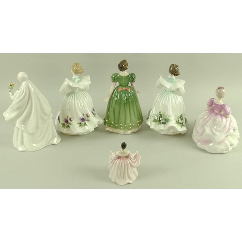 523 - A collection of Royal Doulton figurines, comprising 'Figure of the Month March' HN2707, boxed, 20cm,... 