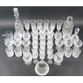 A collection of Edinburgh International cut crystal, Glyndebourne pattern, comprising six sherry gla... 