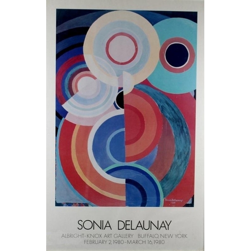 566 - Sonia Delaunay (Ukranian-French, 1885-1979): a poster of her work, signed and dated 1933 to the plat... 