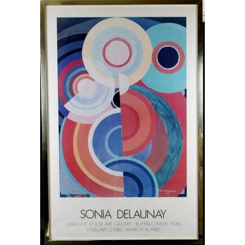 566 - Sonia Delaunay (Ukranian-French, 1885-1979): a poster of her work, signed and dated 1933 to the plat... 