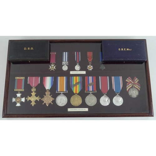 631 - Major-General E. O. Hay CB and Major-General A. K. Hay DSO, OBE: dress medals pertaining to Major Ge... 