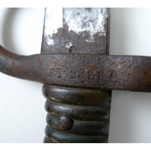 642 - Two French 19th century bayonets, one inscribed 'Quille September 1874' and the other 'M. Imperiale ... 