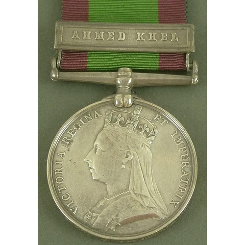 644 - A 2nd Afghanistan War medal to Pte Charles Errington, 59th (2nd Nottinghamshire) Regiment of Foot, w... 