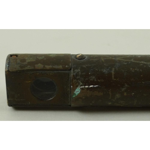 660 - A WWI trench periscope by R J Beck and Co, Mk IX, dated 1918, no. 29021, 59cm long.