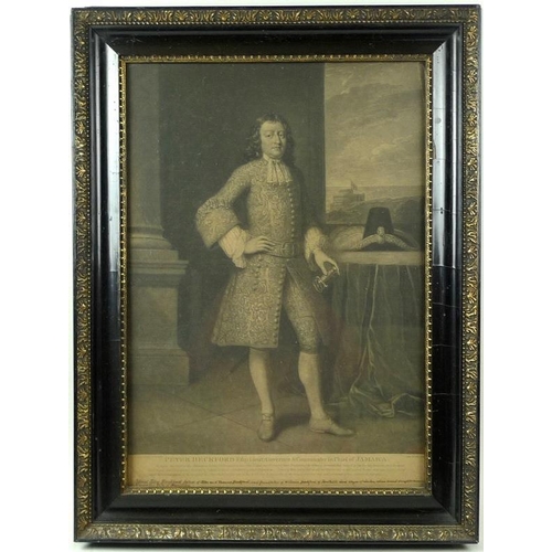 662 - Peter Beckford Esq. Governor and Commander in Chief of Jamaica, engraving by John Murphy, published ... 